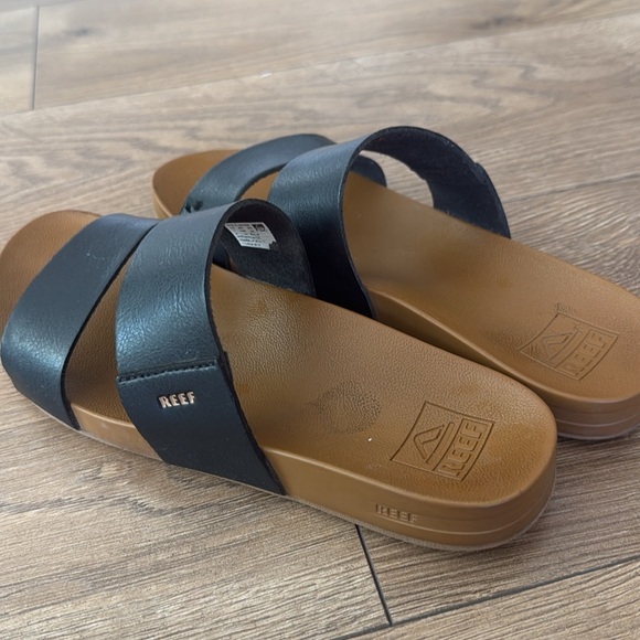 Reef Black and Tan Slide Sandals - Picture 3 of 3
